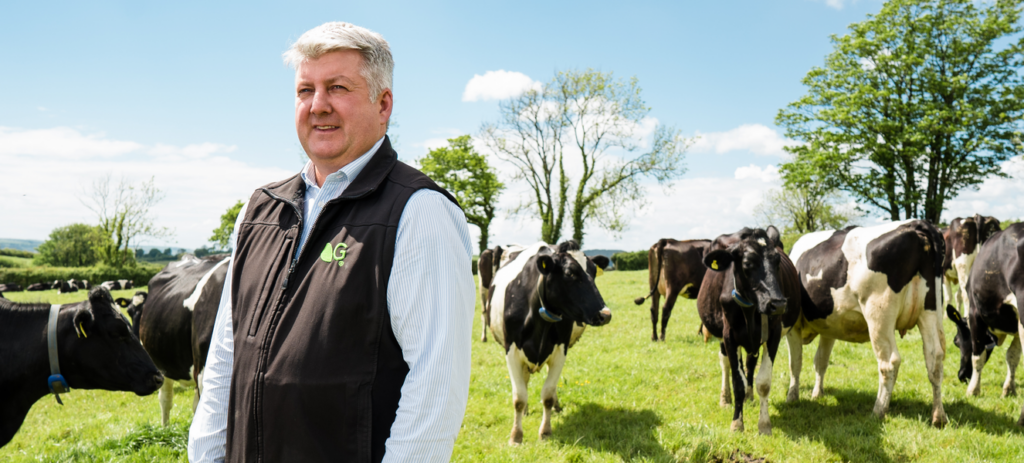 Germinal expert Paul Morgan standing in a sunny Welsh field.