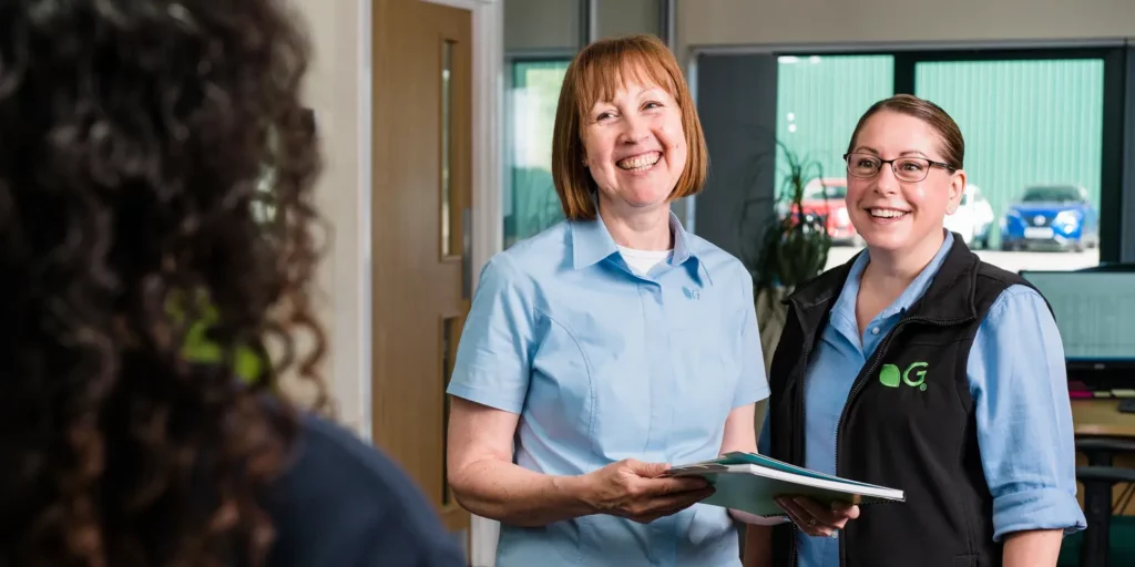Two Germinal office administrators.